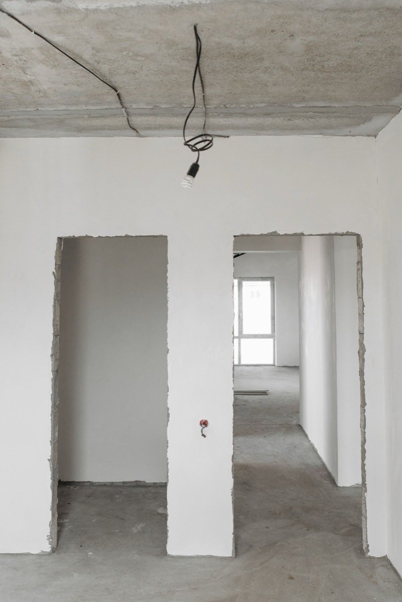 Innenraum im Bau während der Sanierung